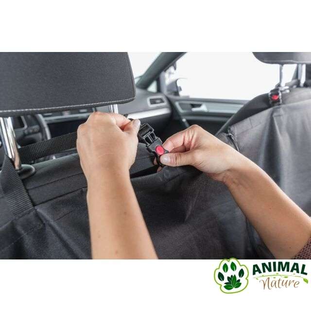 Zastitna prostirka za pse sa zastitom za vrata za zadnja sedišta automobila - Animal Nature